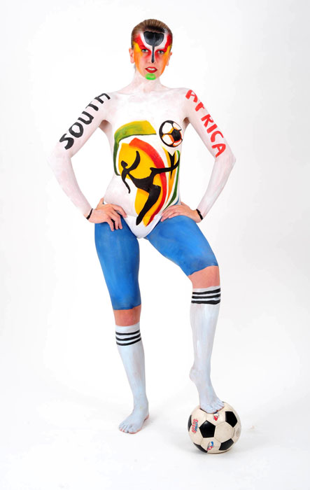 World Cup Body Paint. Body Painting in Orlando