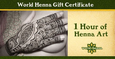 Henna Art Gift Certificate